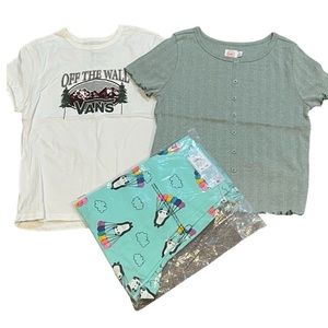 Girls large XL XXL shirts leggings pj pants